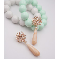 Tropfen Ohrring mit...